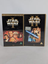 Star Wars Trilogy Special Edition (Silver) & Episode 1 + 2 Bundle of VHS Tapes