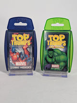 Top Trumps Marvel Comic Heroes 1 & 2 2003 Winning Moves Card Game Bundle