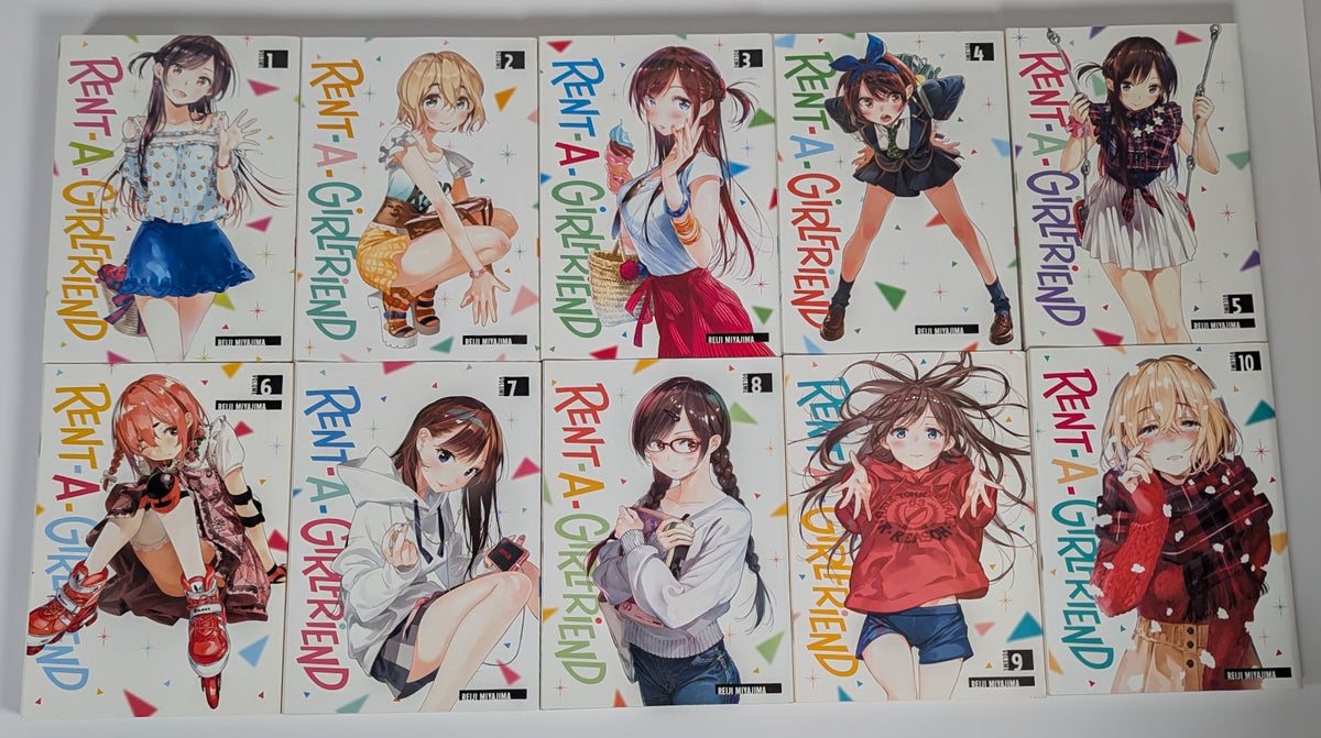 Rent a Girlfriend Volumes 1 - 10 Manga Bundle