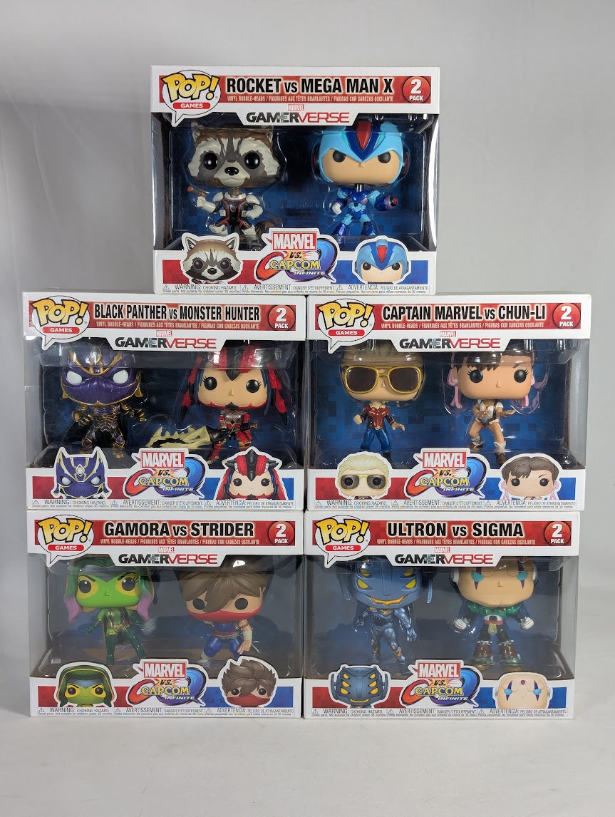 Marvel vs Capcom Infinite Gamerverse Complete Set Bundle of 5 Funko Pop! Vinyl Figure 2-Packs