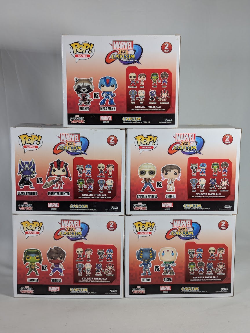 Marvel vs Capcom Infinite Gamerverse Complete Set Bundle of 5 Funko Pop! Vinyl Figure 2-Packs
