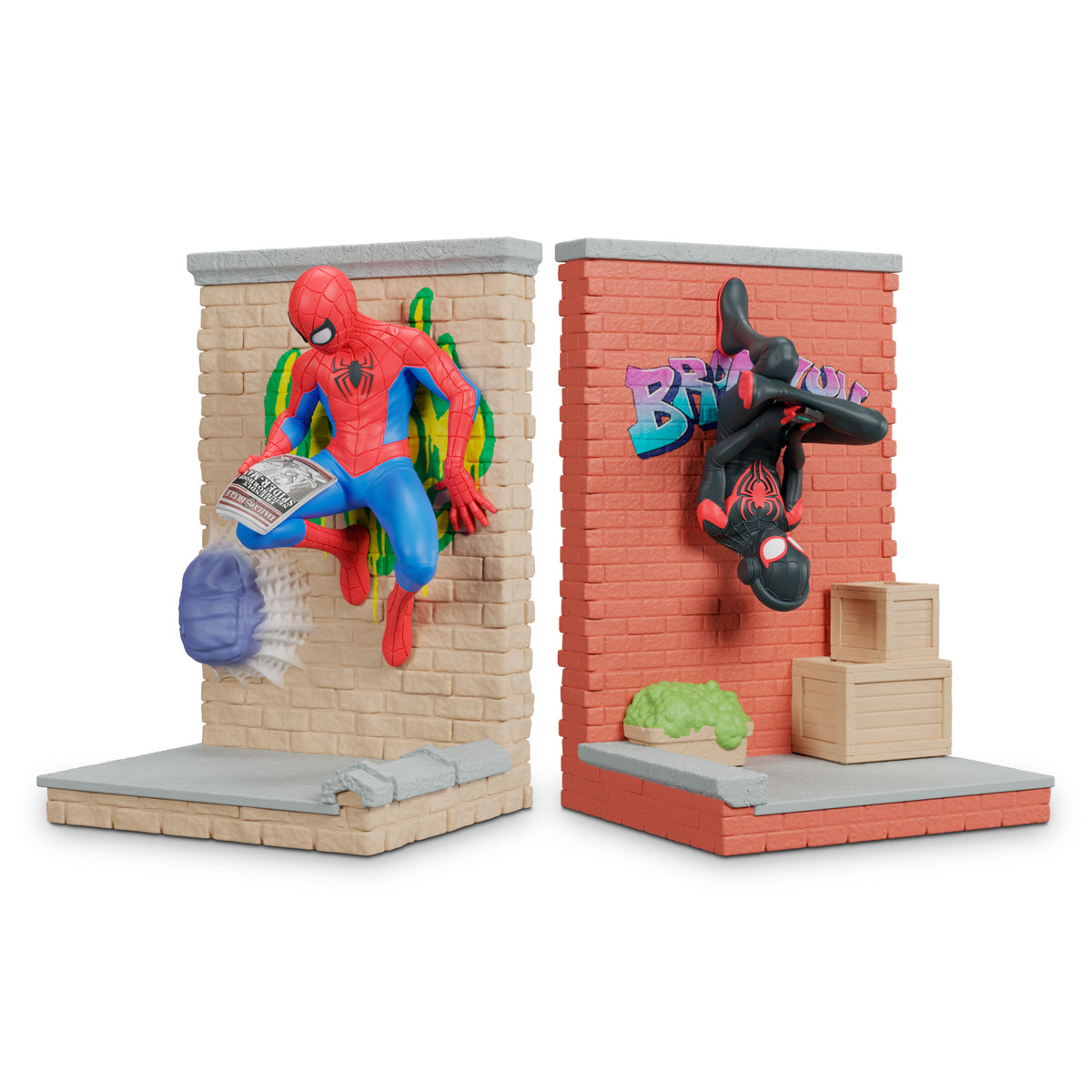 Marvel Spider-Man Peter Parker & Miles Morales Bookends