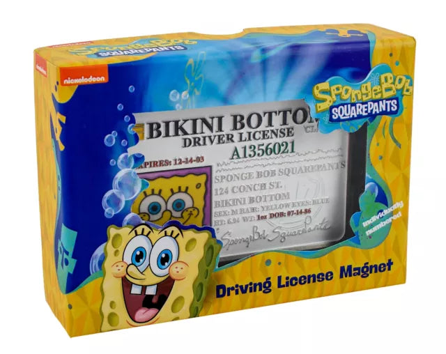 SpongeBob SquarePants Replica Driving License