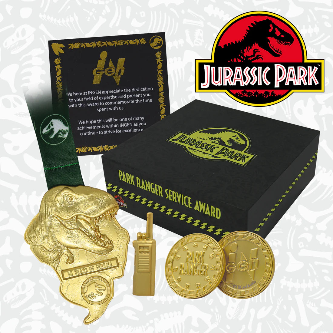 Jurassic Park Park Ranger Service Award