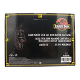 Jurassic Park Velociraptor Egg Statue & John Hammond Replica Cane Set