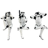 Star Wars Three Wise Sitting Stormtroopers Resin Figure 3-Pack 11cm