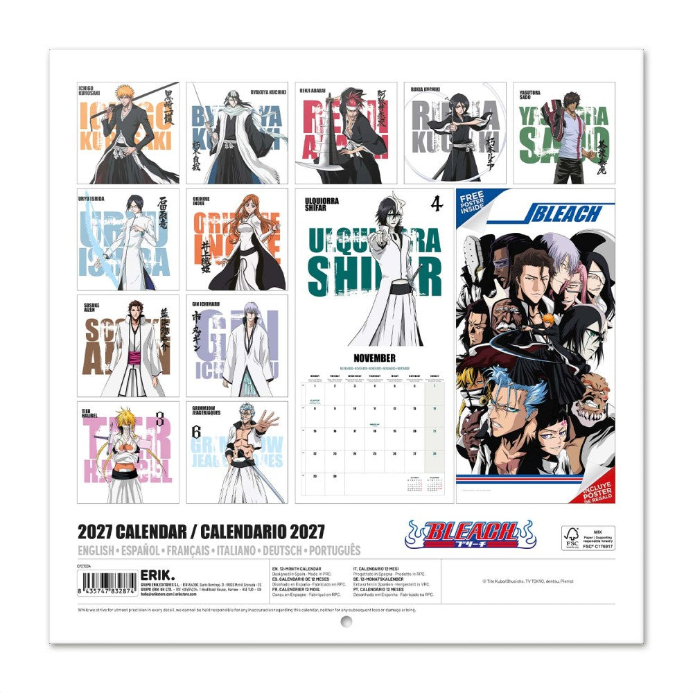 Bleach 2027 Calendar