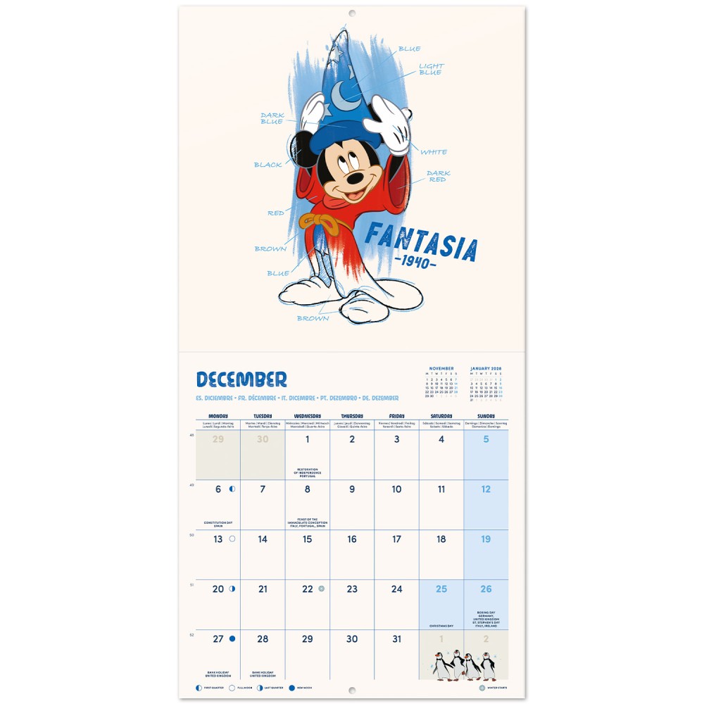 Disney Classics 2027 Calendar