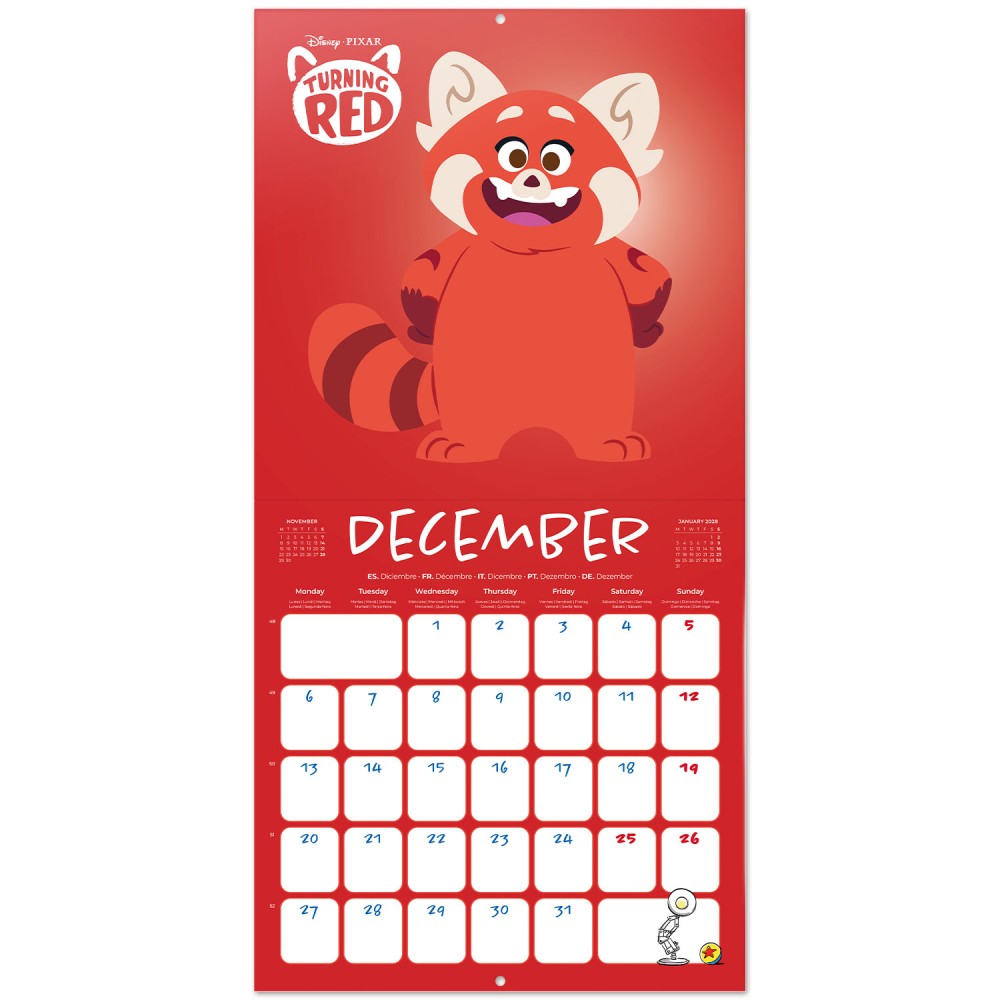 Disney Pixar 2027 Calendar
