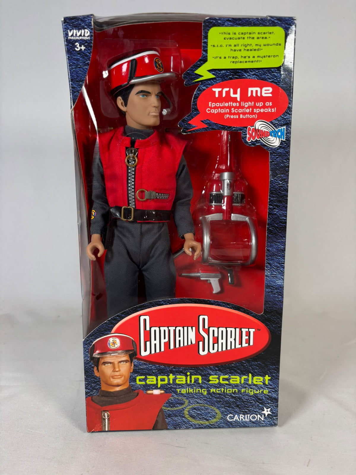 Carlton Captain Scarlet Talking Action Figure 2001