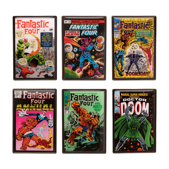 Marvel The Fantastic Four Comic Cover Collectible Pin Mystery Box