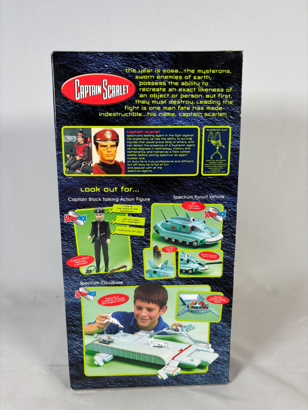 Carlton Captain Scarlet Talking Action Figure 2001