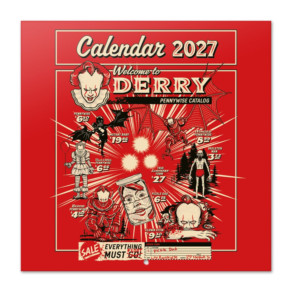 IT Welcome to Derry 2027 Calendar