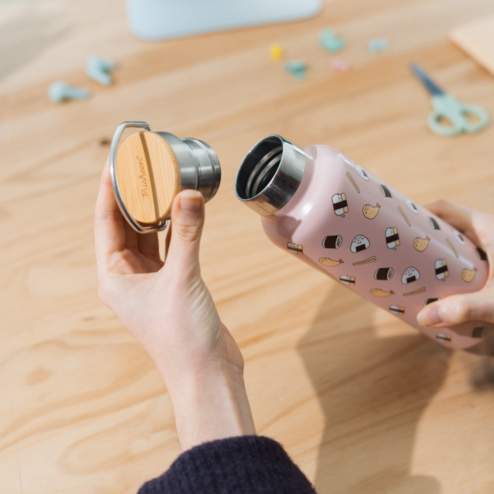 Pusheen Metal bottle Sushi Roll