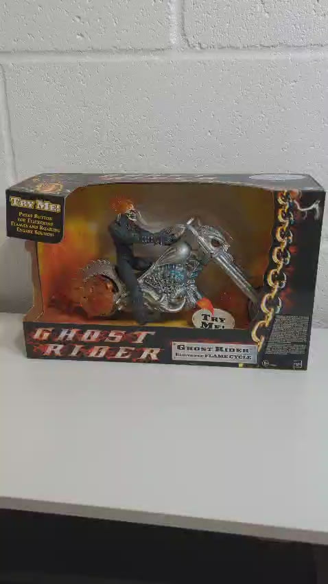Ghost Rider Electronic Flame Cycle Hasbro 2007 Action Figure