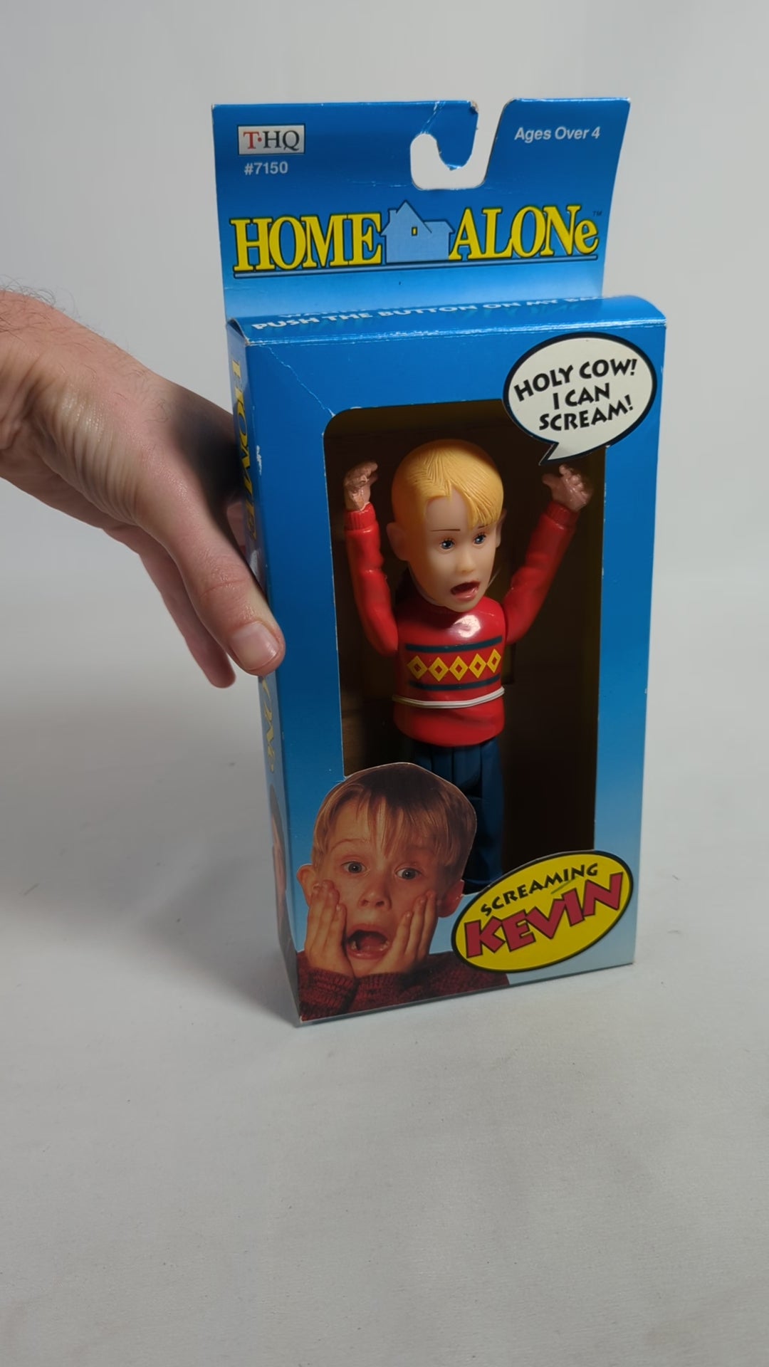 Home Alone Screaming Kevin 1991 THQ Action Figure
