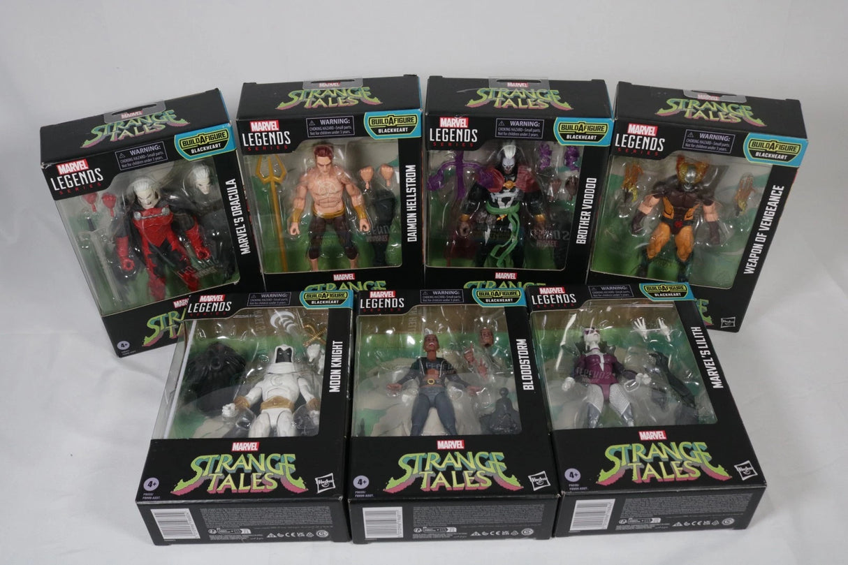 Marvel Legend Blackheart Build a Figure Complete Set of Action Figures