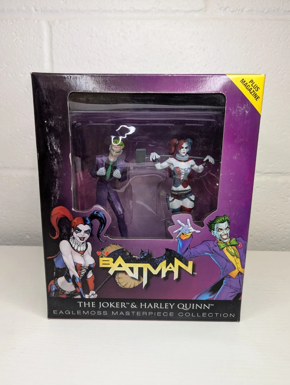 DC Comics Batman The Joker and Harley Quinn Eaglemoss Masterpiece Figure 2-Pack