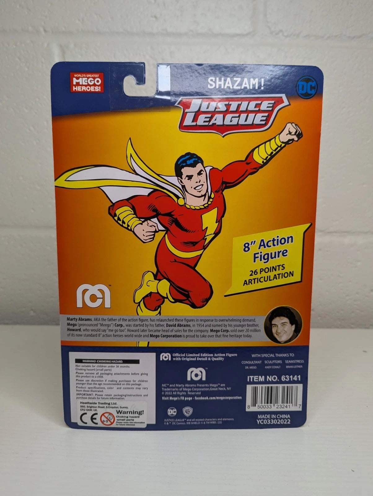 DC Comics Justice League Shazam Mego 8" Action Figure Limited Edition #507