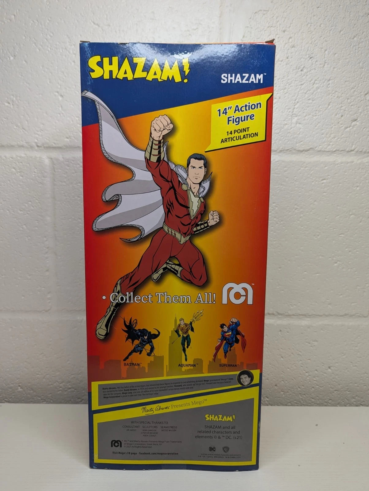 DC Comics Shazam 14" Mego Action Figure