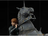 Harry Potter Ron Weasley at the Wizard Chess Iron Studios Deluxe 1/10 Statue