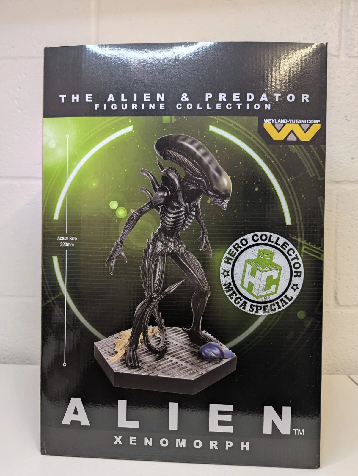 Alien White Xenomorph 32cm Eaglemoss Statue Glow in the Dark Limited Edition 156/200