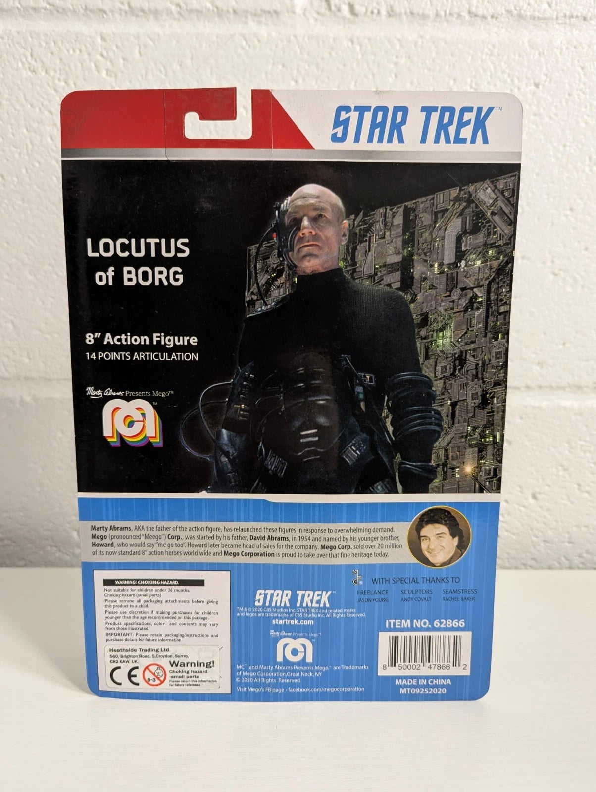 Star Trek The Next Generation Loctus of Borg Mego 8" Action Figure