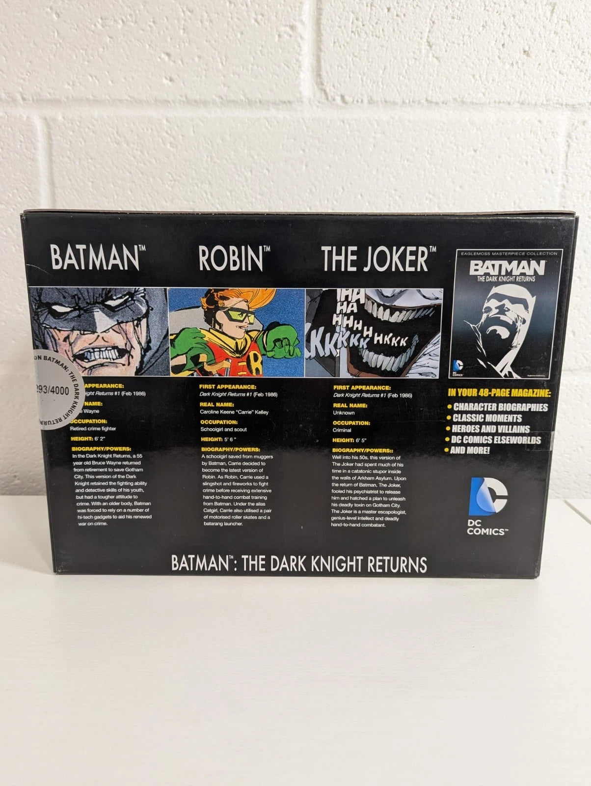 Batman Dark Knight Returns Eaglemoss Masterpiece Collection 3 Figures & Magazine