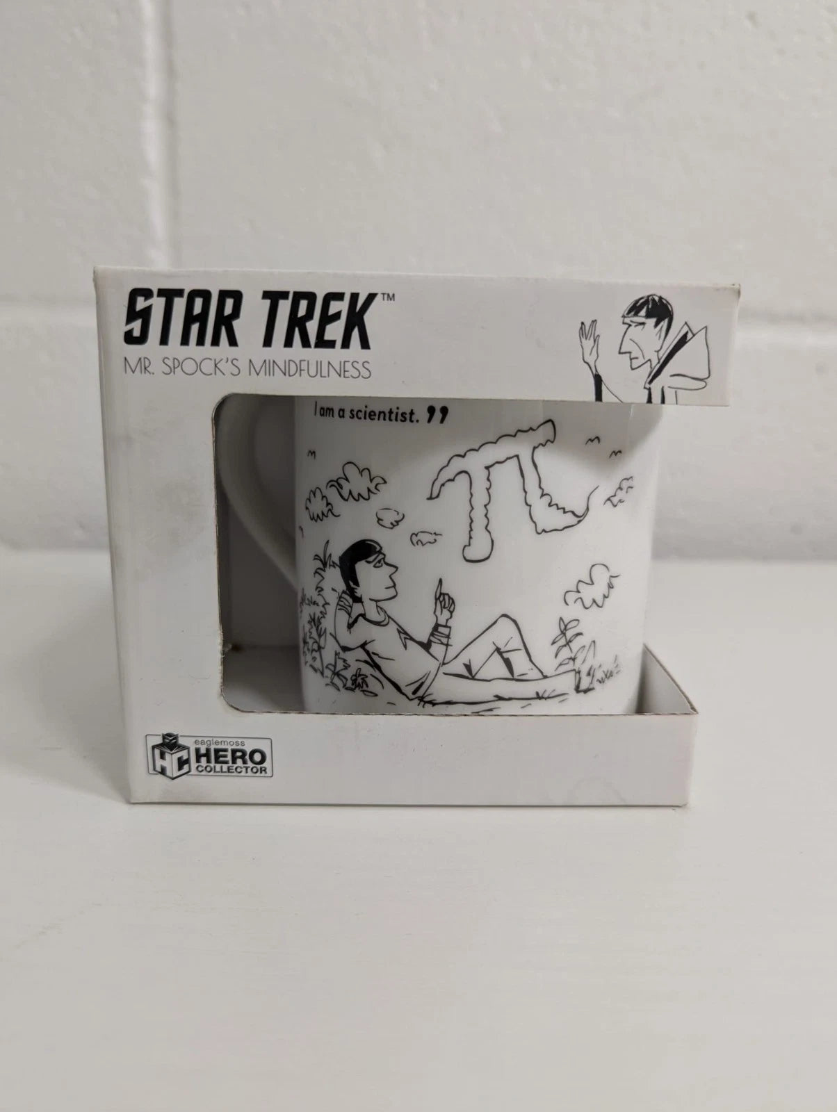 Star Trek Mr Spock's Mindfulness Emotions Mug Eaglemoss Hero Collector