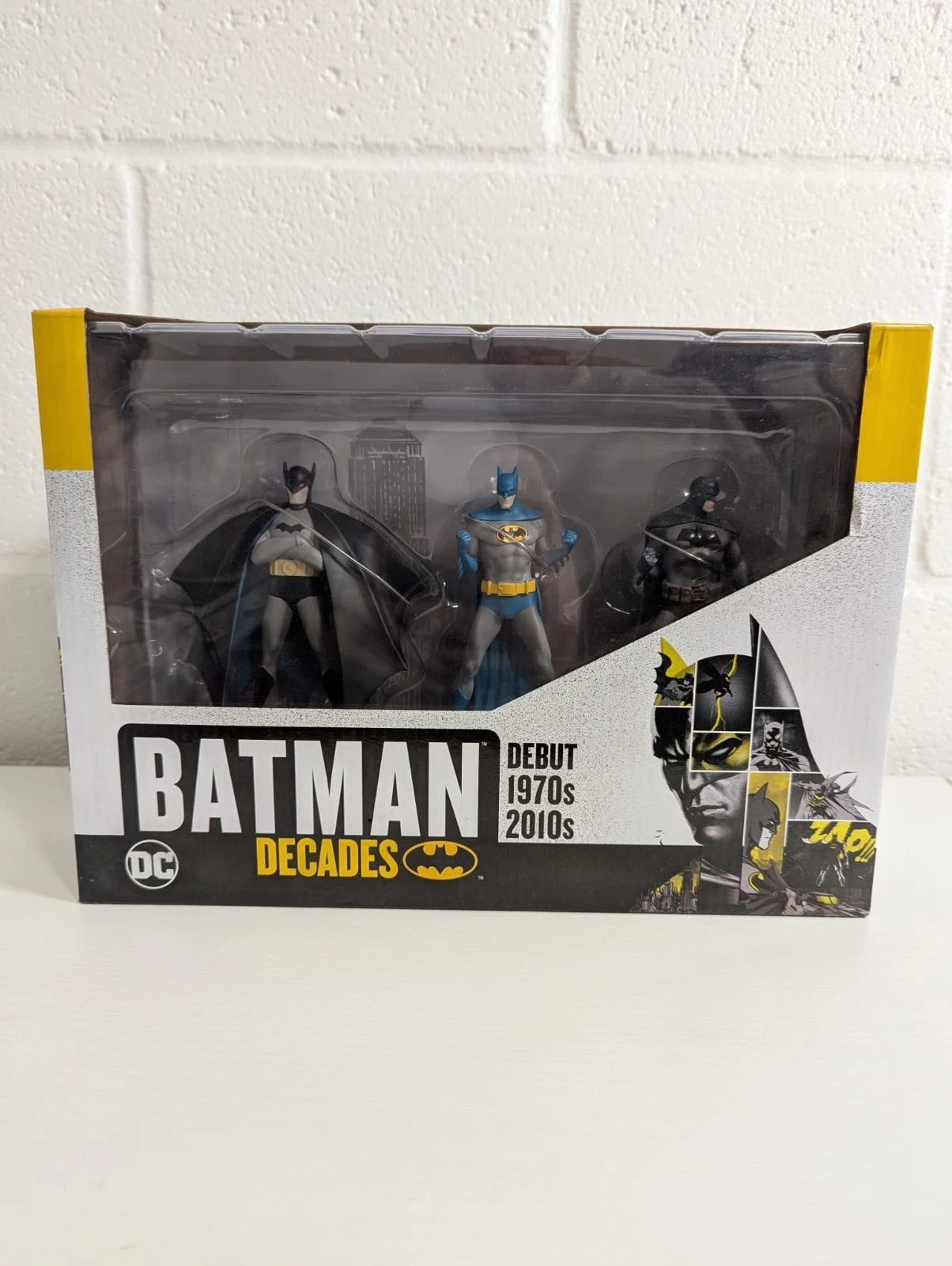 DC Comics Batman Decades Debut, 1970s, 2010s Eaglemoss Figure 3-Pack Bundle Set