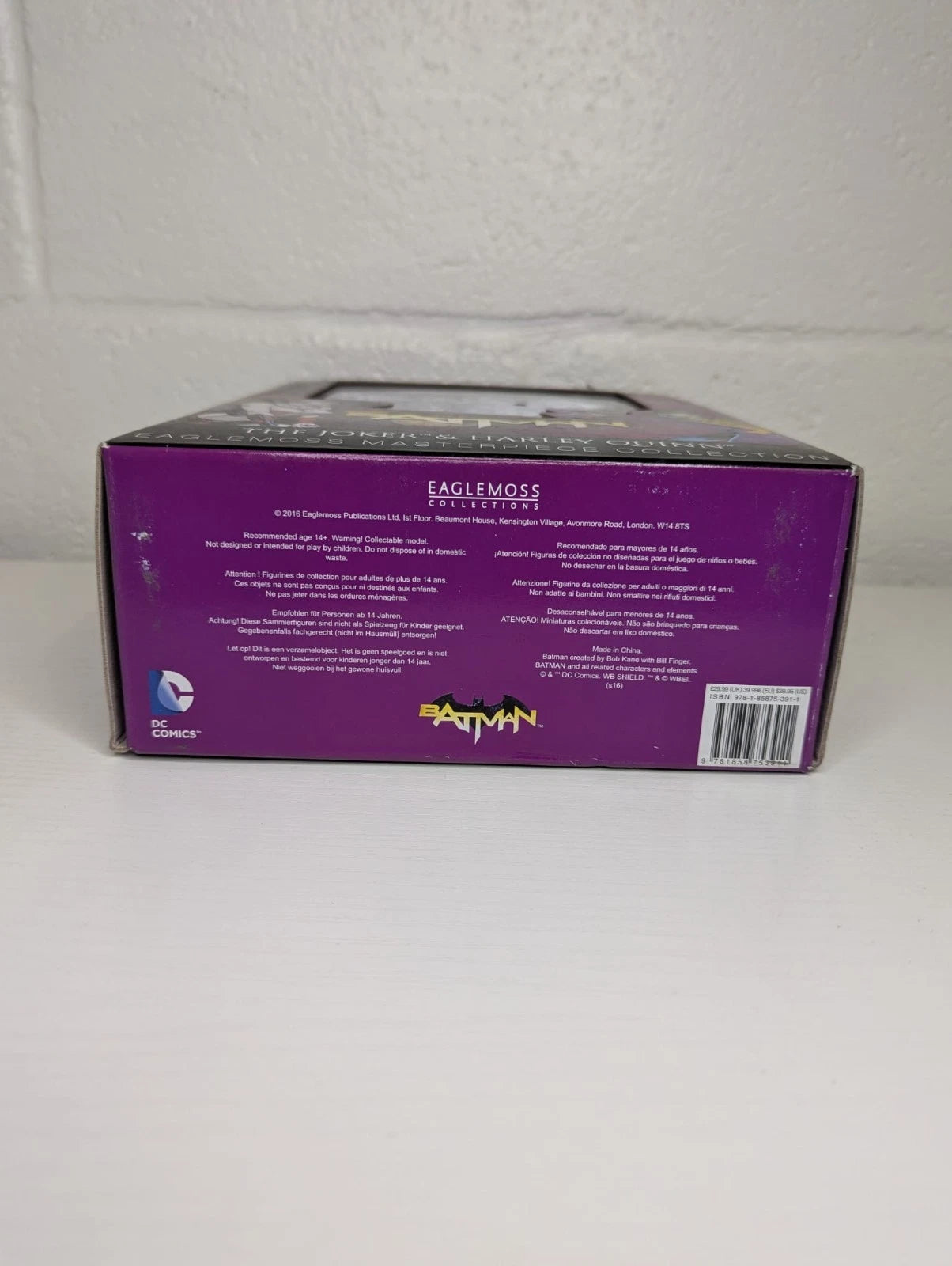 DC Comics Batman The Joker and Harley Quinn Eaglemoss Masterpiece Figure 2-Pack