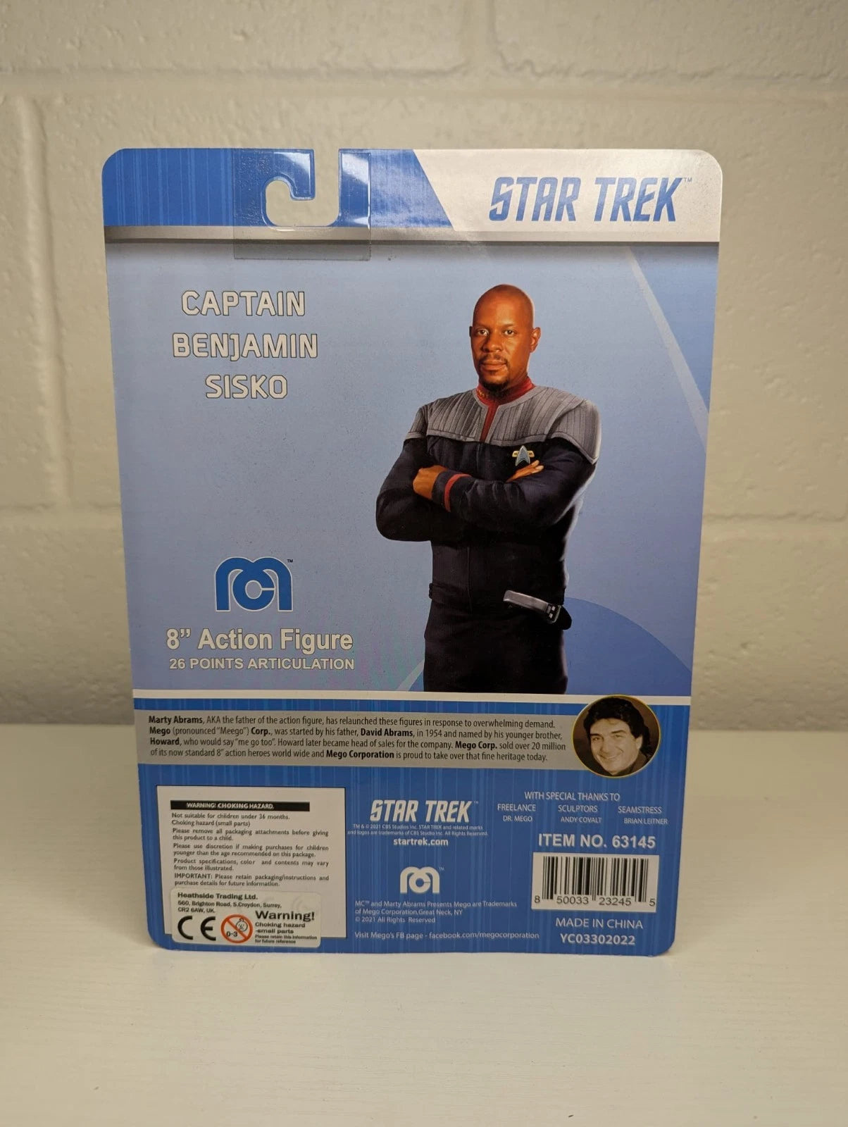 Star Trek Deep Space Nine Captain Benjamin Sisko Mego 8" Figure Limited Edition #174
