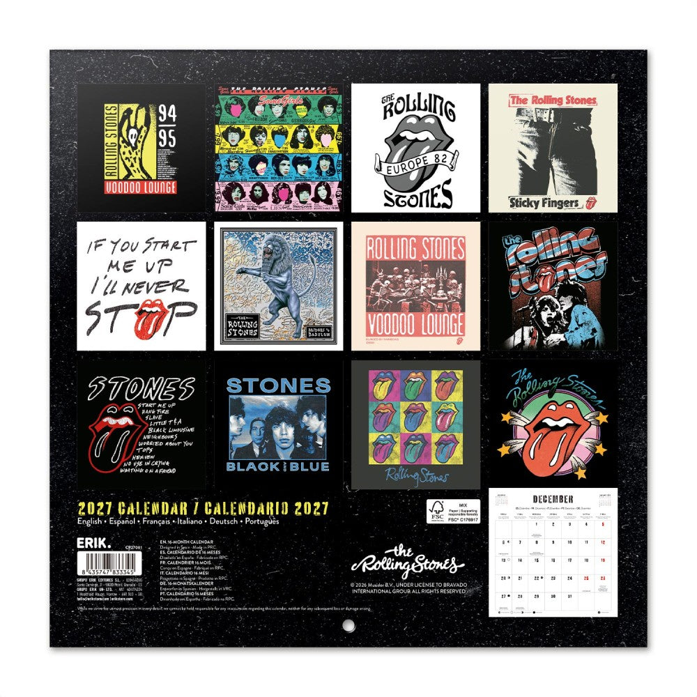 The Rolling Stones 2027 Calendar