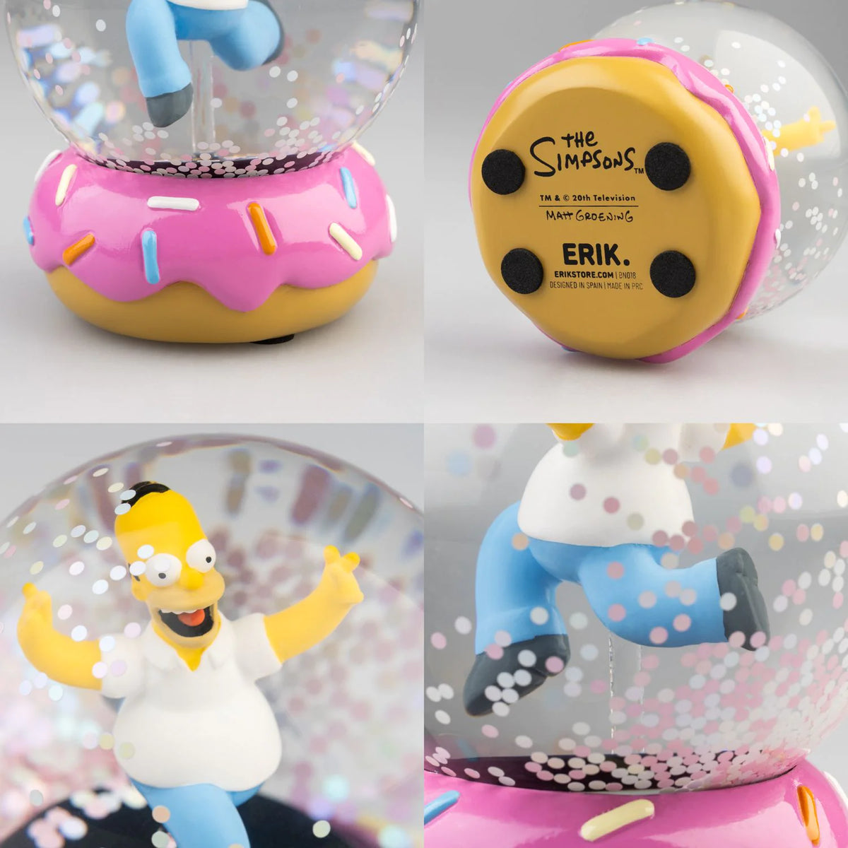 The Simpsons Homer Simpson Doughnut Snow Globe