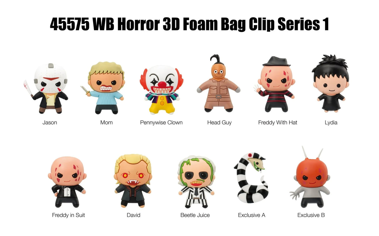Warner Brothers Horror Figural Bag Clip Series 1