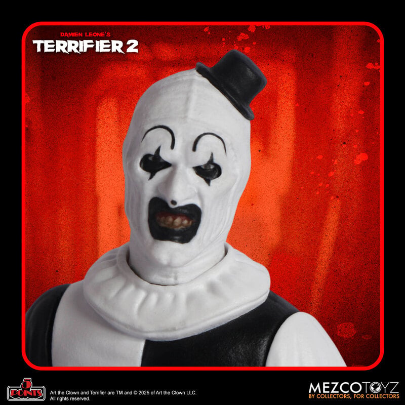 Terrifier 2 Art the Clown & Little Pale Girl 5 Points Mezco 3.75" Action Figure 2-Pack