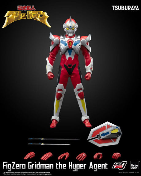 ThreeZero Gridman the Hyper Agent 30cm FigZero Action Figure