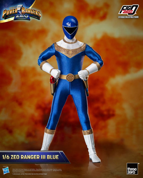 ThreeZero Power Rangers Zeo Blue Ranger FigZero Action Figure 1/6 Scale