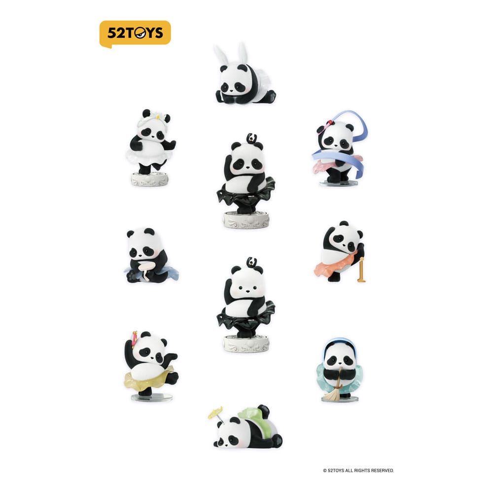 52TOYS Panda Roll Ballet Blind Box Mini-Figures (7cm, Set of 8)