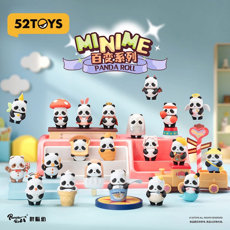 52TOYS Panda Roll Mini Figures – Blind Box Assortment 20 Pack