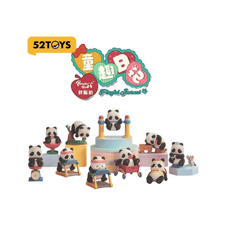 52TOYS Panda Roll Miniature Assorted Figures, Set of 8