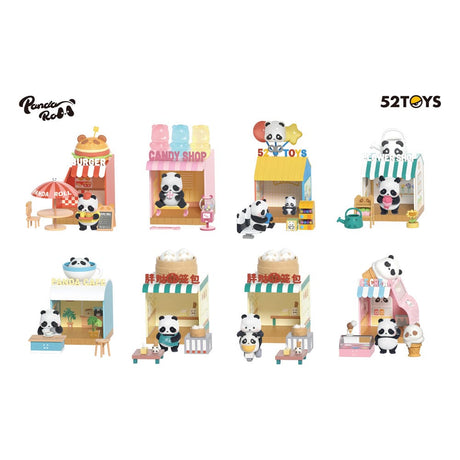 52TOYS Panda Roll Blind Box Figures: Shopping Street Edition (6-pack)