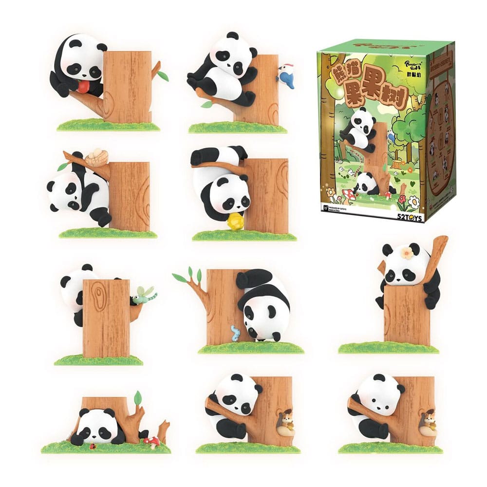 52TOYS Panda Roll Mini-Figures - Assorted Blind Boxes (8pc Set)