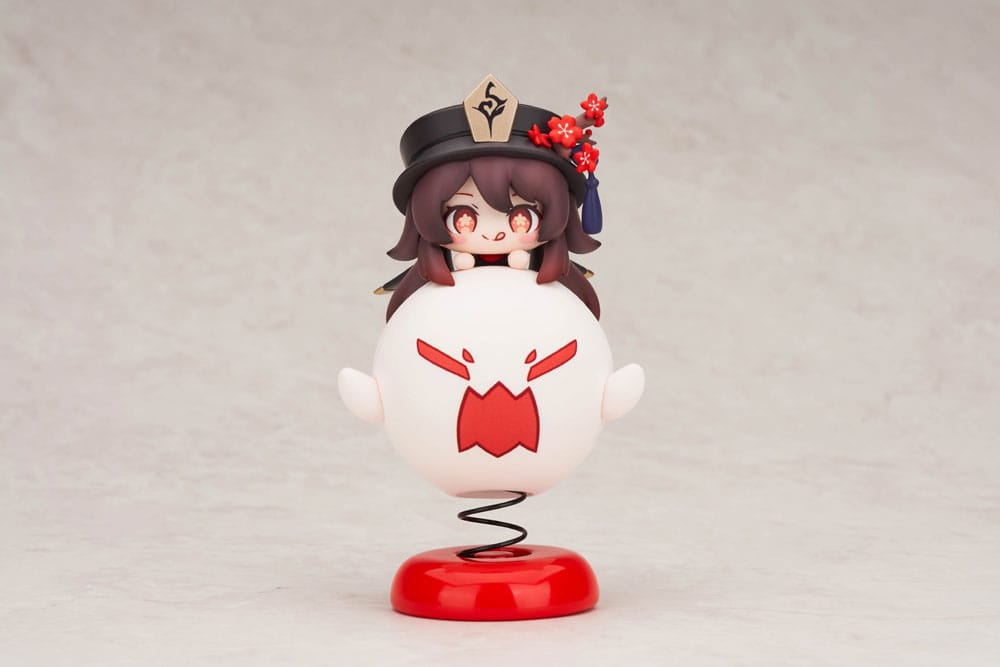 Genshin Impact Hu Tao PVC Statue - Chibi Chara Yurayura Stand