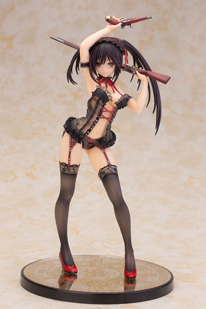 Date A Live Kurumi Tokisaki Black Lingerie Alphamax Statue
