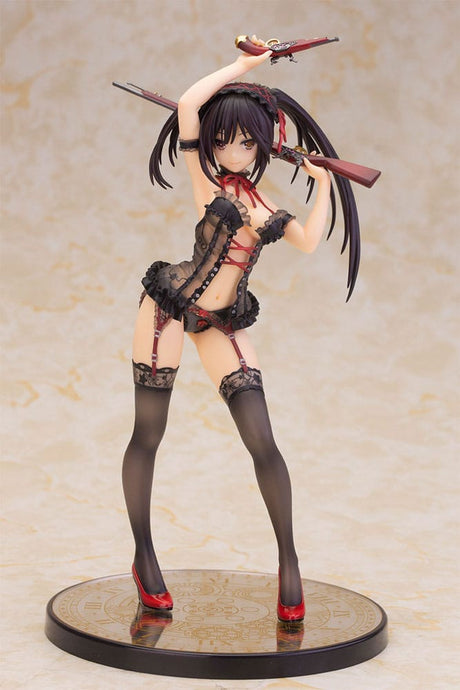 Date A Live Kurumi Tokisaki Black Lingerie Alphamax Statue