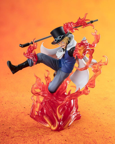 One Piece Figuarts ZERO Extra Battle Sabo Fire Fist Rook Check Statue - 19 cm