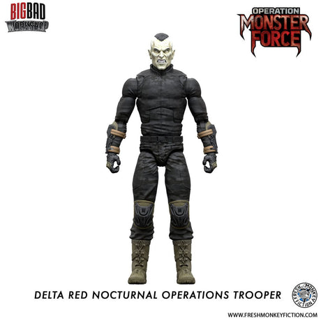 Operation: Monster Force Action Figure - Delta Red Nocturnal Operations Trooper