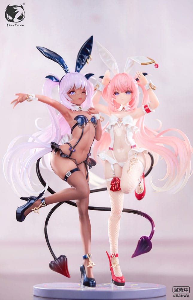Original Character Lulumu & Kulomu Statues, 1/6 PVC illustration by Tamano Kedama, 27 cm