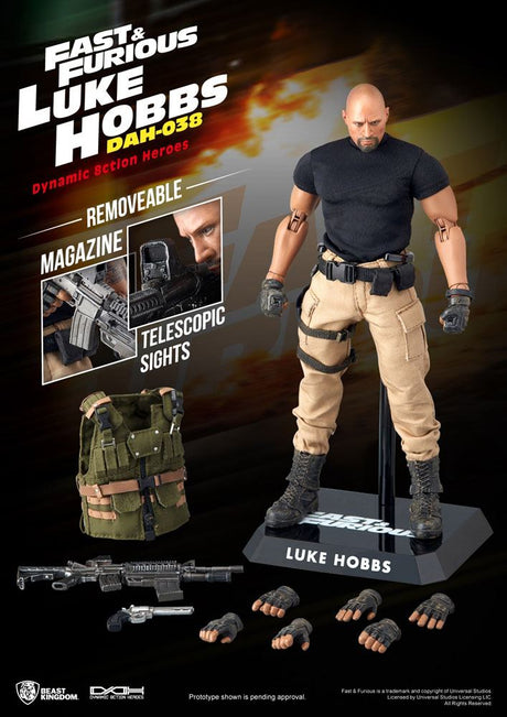 Fast & Furious Luke Hobbs Dynamic 8ction Heroes 1/9 Action Figure